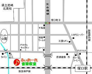 塚口教室の付近地図